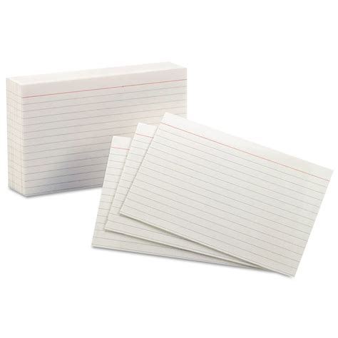 Index card 4x6 or 1/4 .